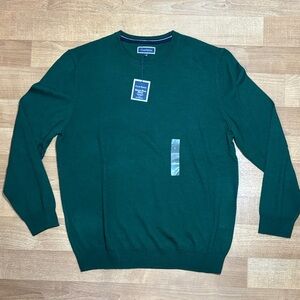 Club Room Solid Green Crewneck Sweater